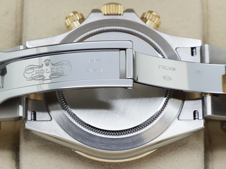 GENTS ROLEX DAYTONA 18ct GOLD/STEEL 116503 TAHITIAN MOP DIAMOND DIAL WARRANTY 2020 UK B&P