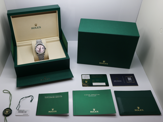 LADIES ROLEX DATEJUST 36mm 126234 STAINLESS STEEL PINK DIAMOND DIAL UNWORN 2025 UK B&P