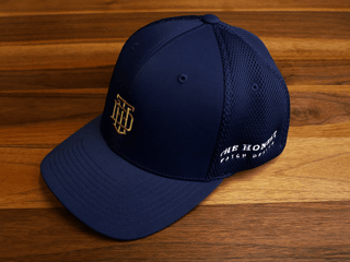 THE HONEST WATCH DEALER 6 PANEL MESH CAP IN NAVY BLUE