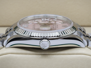 LADIES ROLEX DATEJUST 36mm 126234 STAINLESS STEEL PINK DIAMOND DIAL UNWORN 2025 UK B&P