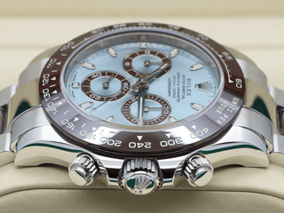 GENTS ROLEX DAYTONA PLATINUM 116506 ICE BLUE DIAL WARRANTY 2021 B&P