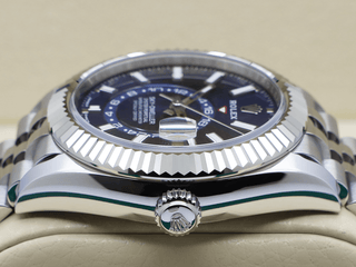 GENTS ROLEX SKY-DWELLER 42mm 336934 STAINLESS STEEL BLUE DIAL STICKERS UNWORN 2025 UK B&P
