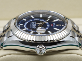 GENTS ROLEX SKY-DWELLER 42mm 336934 STAINLESS STEEL BLUE DIAL UNWORN STICKERS 2025 UK B&P