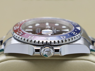 GENTS ROLEX GMT-MASTER II PEPSI 126710BLRO STAINLESS STEEL WARRANTY 2022 UK B&P