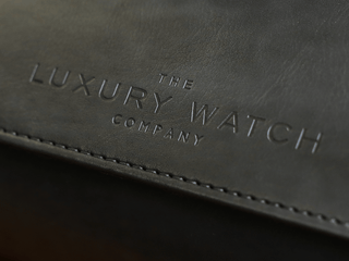 THE LUXURY WATCH COMPANY VEGAN LEATHER TRIPLE WATCH ROLL WITH SLEEVE AND BOX