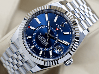 GENTS ROLEX SKY-DWELLER 42mm 336934 STAINLESS STEEL BLUE DIAL STICKERS UNWORN 2025 UK B&P