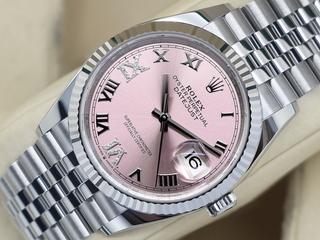 LADIES ROLEX DATEJUST 36mm 126234 STAINLESS STEEL PINK DIAMOND DIAL UNWORN 2025 UK B&P
