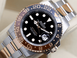 ROLEX GMT-MASTER II ROOT BEER 126711CHNR 18ct ROSE GOLD/STEEL WARRANTY STICKERS 2024 UK B&P