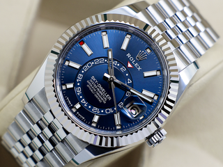 GENTS ROLEX SKY-DWELLER 42mm 336934 STAINLESS STEEL BLUE DIAL UNWORN STICKERS 2025 UK B&P