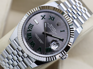GENTS ROLEX DATEJUST 41mm 126334 STAINLESS STEEL WIMBLEDON DIAL UNWORN 2025 UK B&P