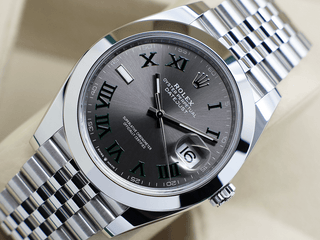 GENTS ROLEX DATEJUST 41mm 126300 STAINLESS STEEL WIMBLEDON DIAL UNWORN 2025 UK B&P
