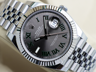 GENTS ROLEX DATEJUST 41mm 126334 STAINLESS STEEL WIMBLEDON DIAL UNWORN 2025 UK B&P