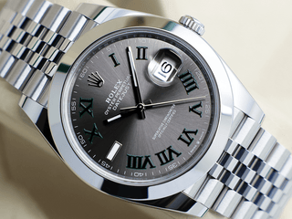 GENTS ROLEX DATEJUST 41mm 126300 STAINLESS STEEL WIMBLEDON DIAL UNWORN 2025 UK B&P