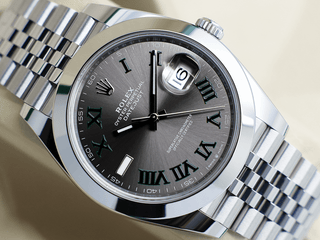 GENTS ROLEX DATEJUST 41mm 126300 STAINLESS STEEL WIMBLEDON DIAL UNWORN 2025 UK B&P