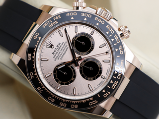 GENTS ROLEX DAYTONA 18ct ROSE GOLD OYSTERFLEX 126515LN SUNDUST DIAL NEW MODEL WARRANTY 2025 UK B&P