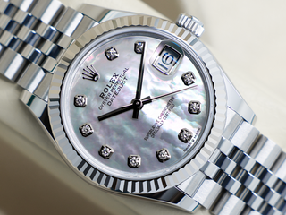 ROLEX DATEJUST 36mm 126234 STEEL WHITE MOTHER OF PEARL DIAMOND DIAL UNWORN 2025 UK B&P