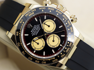 GENTS ROLEX DAYTONA 18ct YELLOW GOLD OYSTERFLEX PAUL NEWMAN 126518LN NEW MODEL WARRANTY 2024 UK B&P