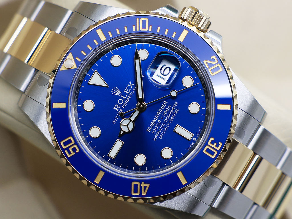 GENTS ROLEX SUBMARINER DATE 41mm 126613LB 18ct GOLD/STEEL BLUE