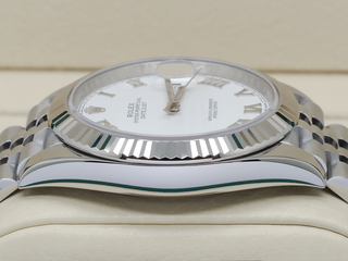 GENTS ROLEX DATEJUST 41mm 126334 STAINLESS STEEL WHITE DIAL WARRANTY 2023 UK B&P