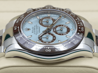 GENTS ROLEX DAYTONA PLATINUM 116506 ICE BLUE DIAL WARRANTY 2021 B&P
