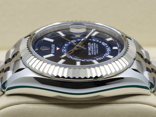 GENTS ROLEX SKY-DWELLER 42mm 336934 STAINLESS STEEL BLUE DIAL UNWORN STICKERS 2025 UK B&P