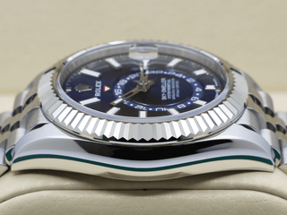 GENTS ROLEX SKY-DWELLER 42mm 336934 STAINLESS STEEL BLUE DIAL STICKERS UNWORN 2025 UK B&P