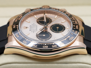 GENTS ROLEX DAYTONA 18ct ROSE GOLD OYSTERFLEX 126515LN SUNDUST DIAL NEW MODEL WARRANTY 2025 UK B&P