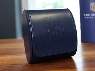 THE HONEST WATCH DEALER REAL LEATHER SINGLE WATCH ROLL WITH SLEEVE AND BOX