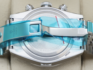 GENTS TUDOR BLACK BAY CHRONO FLAMINGO BLUE 79360N STAINLESS STEEL UNWORN FULL STICKERS 2026 UK B&P