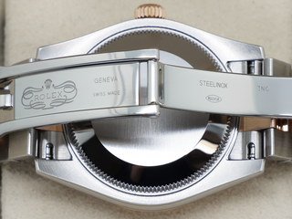 LADIES ROLEX DATEJUST MIDSIZE 31mm 178341 ROSE GOLD/STEEL CHOCOLATE DIAMOND DIAL/DIAMOND BEZEL WARRANTY 2013 B&P