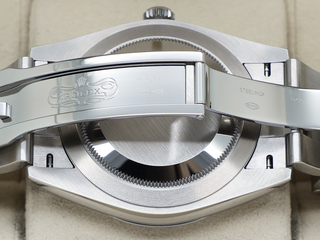 GENTS ROLEX OYSTER PERPETUAL 41mm 124300 STAINLESS STEEL BLUE DIAL WARRANTY 2023 B&P