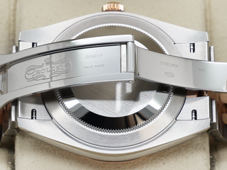 GENTS ROLEX DATEJUST 41mm 126331 18ct ROSE GOLD/STEEL WIMBLEDON DIAL WARRANTY 2024 UK B&P