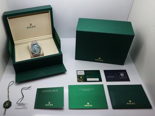 GENTS ROLEX DATEJUST 41mm 126334 STAINLESS STEEL MINT GREEN DIAL UNWORN STICKERS 2026 UK B&P