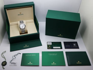 ROLEX LAND-DWELLER 36mm 127234 STAINLESS STEEL WHITE DIAL WARRANTY 2025 UK B&P