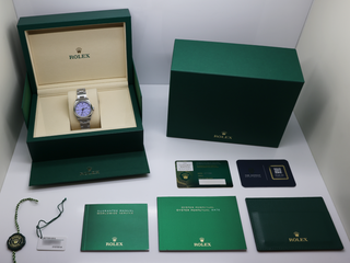 LADIES ROLEX OYSTER PERPETUAL 31mm 277200 STAINLESS STEEL LAVENDER DIAL UNWORN 2026 UK B&P