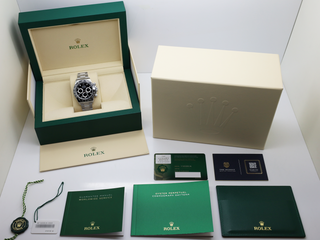 GENTS ROLEX DAYTONA 116500LN STAINLESS STEEL BLACK DIAL STICKERS WARRANTY 2020 UK B&P