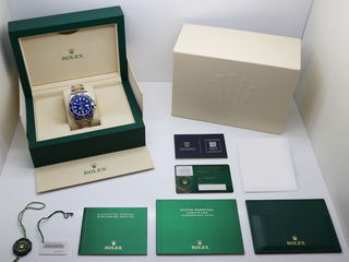 GENTS ROLEX SUBMARINER DATE 41mm 126613LB 18ct YELLOW GOLD/STEEL BLUE DIAL WARRANTY 2022 UK B&P