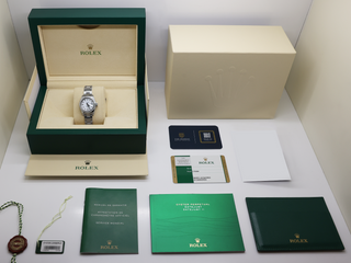 LADIES ROLEX DATEJUST 26mm 179384 STAINLESS STEEL FACTORY DIAMOND DIAL/DIAMOND BEZEL WARRANTY 2015 UK B&P
