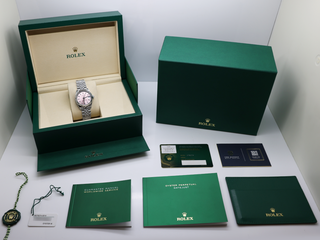 LADIES ROLEX DATEJUST MIDSIZE 31mm 278274 STAINLESS STEEL PINK DIAL UNWORN 2026 UK B&P