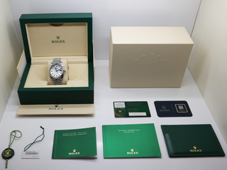 ROLEX DATEJUST 41mm 126334 STEEL WHITE MOTHER OF PEARL DIAMOND DIAL WARRANTY 2023 UK B&P