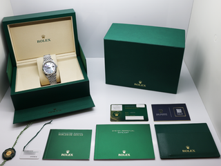 ROLEX DATEJUST 36mm 126234 STEEL WHITE MOTHER OF PEARL DIAMOND DIAL UNWORN 2026 UK B&P