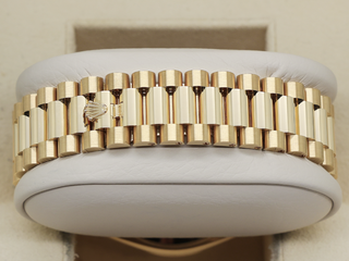 ROLEX DAY-DATE 40mm 18ct YELLOW GOLD 228238 WHITE ROMAN NUMERAL DIAL WARRANTY 2023 UK B&P