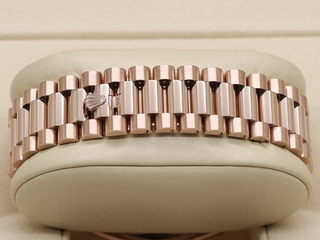 ROLEX DAY-DATE 40mm 18ct ROSE GOLD 228345RBR EISENKIESEL DIAMOND BAGUETTE DIAL WARRANTY 2022 UK B&P