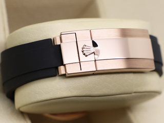 GENTS ROLEX YACHT-MASTER 40mm 126655 18ct ROSE GOLD OYSTERFLEX BLACK DIAL WARRANTY 2026 UK B&P