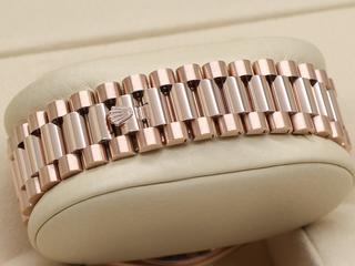 ROLEX DAY-DATE 40mm 18ct ROSE GOLD 228345RBR EISENKIESEL DIAMOND BAGUETTE DIAL WARRANTY 2022 UK B&P