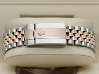 GENTS ROLEX DATEJUST 41mm 126331 18ct ROSE GOLD/STEEL CHOCOLATE DIAMOND DOT DIAL WARRANTY 2022 UK B&P