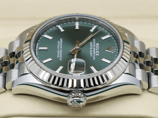 LADIES ROLEX DATEJUST MIDSIZE 31mm 278274 STAINLESS STEEL MINT GREEN DIAL UNWORN 2026 UK B&P
