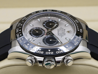 GENTS ROLEX DAYTONA 18ct WHITE GOLD OYSTERFLEX GHOST 116519LN WARRANTY 2023 UK B&P