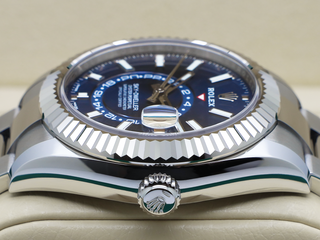 GENTS ROLEX SKY-DWELLER 42mm 326934 STAINLESS STEEL BLUE DIAL WARRANTY 2022 UK B&P