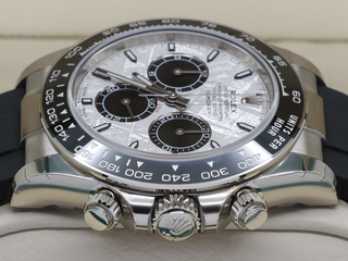 GENTS ROLEX DAYTONA 18CT WHITE GOLD OYSTERFLEX METEORITE 126519LN UNWORN STICKERS 2026 UK B&P